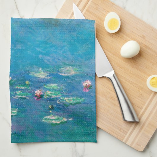 TEE-TOWEL: CLAUDE MONET: WASSERLILIEN GESCHIRRTUCH (Viertel Falte)