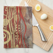 TEE-TOWEL: GUSTAV KLIMT: HYGIEIA GESCHIRRTUCH (Viertel Falte)