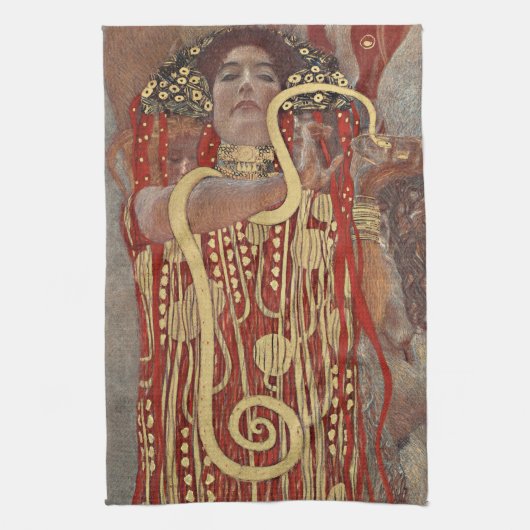 TEE-TOWEL: GUSTAV KLIMT: HYGIEIA GESCHIRRTUCH (Vertikal)