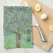 TEE-TOWEL: GUSTAV KLIMT: ROSEBUSHES GESCHIRRTUCH (Viertel Falte)