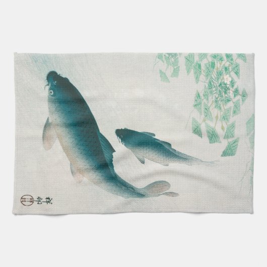 TEE-TOWEL: OHARA KOSON: KOI 1926 GESCHIRRTUCH (Horizontal)