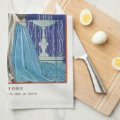 TEE-TOWEL: VINTAG GEORGE BARBIER POSTER GESCHIRRTUCH (Viertel Falte)