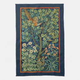TEE-TOWEL: WILLIAM MORRIS : DER PHEASANT GESCHIRRTUCH