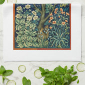 TEE-TOWEL: WILLIAM MORRIS : DER PHEASANT GESCHIRRTUCH (Gefaltet)