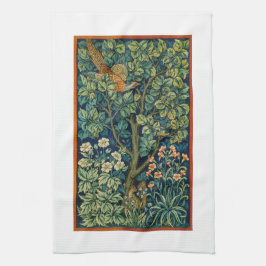 TEE-TOWEL: WILLIAM MORRIS : DER PHEASANT GESCHIRRTUCH