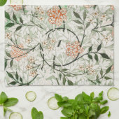 TEE-TOWEL: WILLIAM MORRIS: GREEN JASMINE GESCHIRRTUCH (Gefaltet)