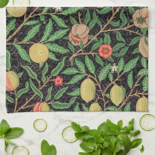 TEE-TOWEL: WILLIAM MORRIS : JASMINE GESCHIRRTUCH (Gefaltet)