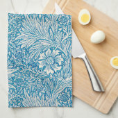 TEE-TOWEL: WILLIAM MORRIS : MARIGOLDS GESCHIRRTUCH (Viertel Falte)