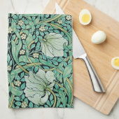 TEE-TOWEL: WILLIAM MORRIS : PIMPERNEL GESCHIRRTUCH (Viertel Falte)