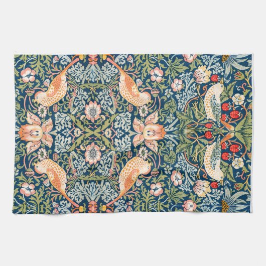 TEE-TOWEL: WILLIAM MORRIS :STRAWBERRY THIEVY GESCHIRRTUCH (Horizontal)