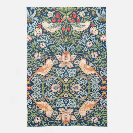 TEE-TOWEL: WILLIAM MORRIS :STRAWBERRY THIEVY GESCHIRRTUCH (Vertikal)