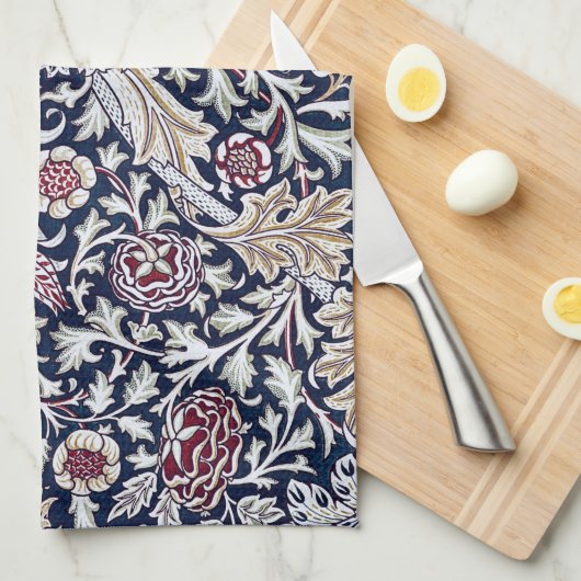 TEE-TOWEL: WILLIAM MORRIS : TRENT GESCHIRRTUCH (Viertel Falte)