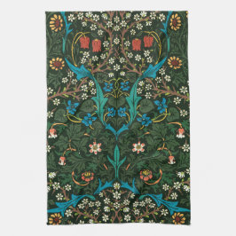 TEE-TOWEL: WILLIAM MORRIS : TULIPS GESCHIRRTUCH