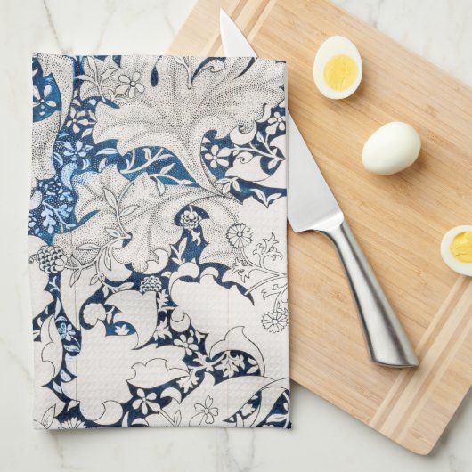 TEE-TOWEL: WILLIAM MORRIS : WALLFLOWER GESCHIRRTUCH (Viertel Falte)