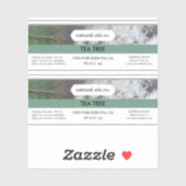 Tee Tree Essenzielle Öle Duftstoff Flaschenetikett Aufkleber (Blatt)