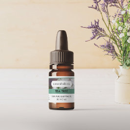 Tee Tree Essenzielle Öle Duftstoff Flaschenetikett Aufkleber