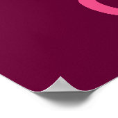 Tee trinken und Kuchen essen Poster (Ecke)