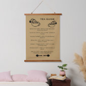 Tee-Trinker-Führer Wandteppich Mit Holzrahmen (Schlafzimmer)