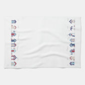 Tee-Tücher - Strand-Hütten Geschirrtuch (Horizontal)