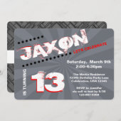 Tee/Tween Graffiti Wall Birthday Boy Party Einladung (Vorne/Hinten)