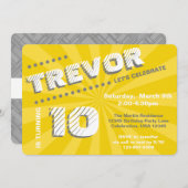 Tee/Tween Graffiti Wall Birthday Boy Party Einladung (Vorne/Hinten)