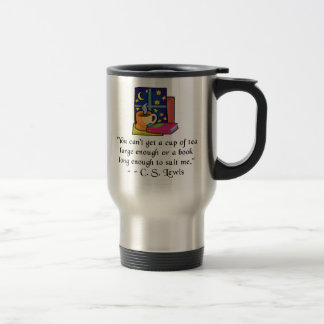 Tee u. Zitat-Reise-Tasse der Buch-w - 2 Farben Reisebecher