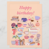 Tee und Bücher (Vorne/Hinten)