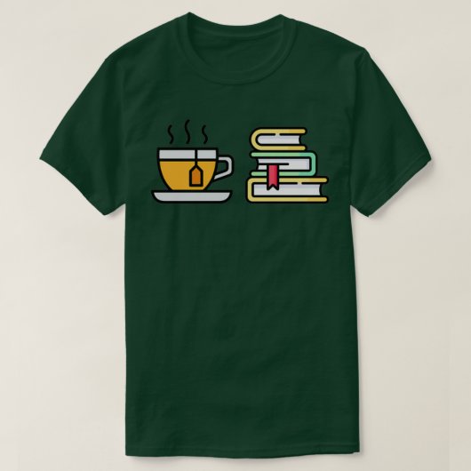 Tee und Bücher (Design vorne)