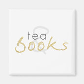 Tee und Bücher Magnet (Vorne)
