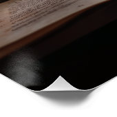 Tee- und Buchfenster an einem regnerischen Tag Poster (Ecke)