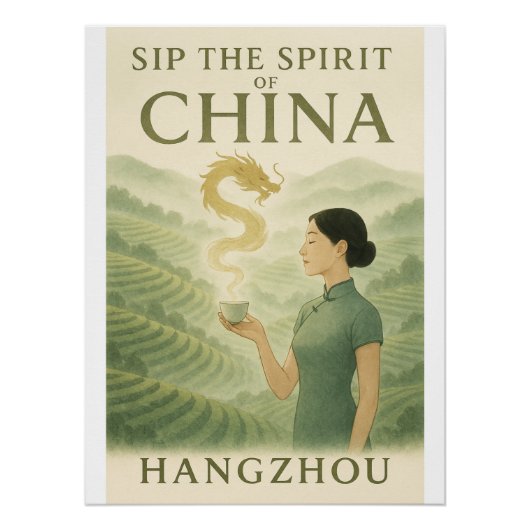 Tee und China der Ruhe Poster (Vorderseite)