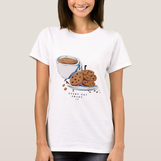 Tee und Cookies - Jeden Tag genießen (Vorderseite)