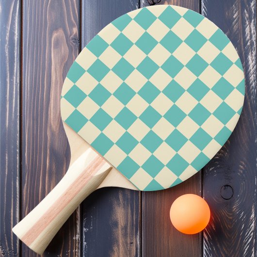 Tee und Creme Checker Tischtennis Schläger