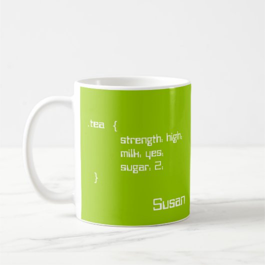 Tee-und Kaffee-Kaskaden-Art-Blatt-Tasse Kaffeetasse (Links)