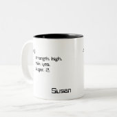 Tee-und Kaffee-Kaskaden-Art-Blatt-Tasse Zweifarbige Tasse (Vorderseite Links)