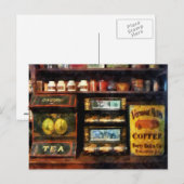Tee und Kaffee Postkarte (Vorne/Hinten)