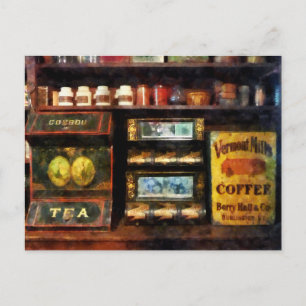 Tee und Kaffee Postkarte