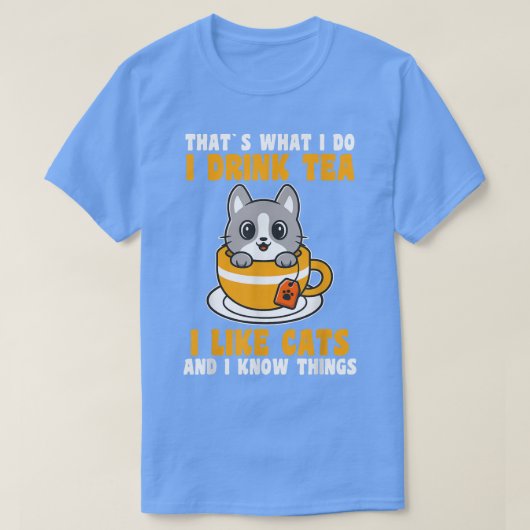 Tee und Katzen (Design vorne)