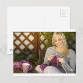 Tee und Knittern genießen Postkarte (Vorne/Hinten)