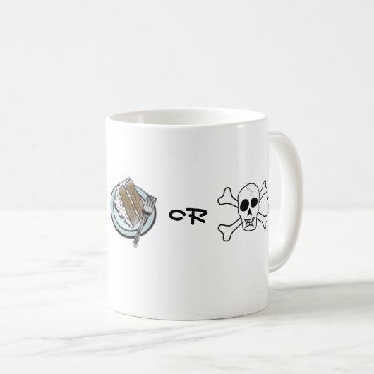 Tee und Kuchen oder Tod? Kaffeetasse (VorderseiteRechts)