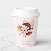 Tee und Kuchen Pappbecher (Rückseite)