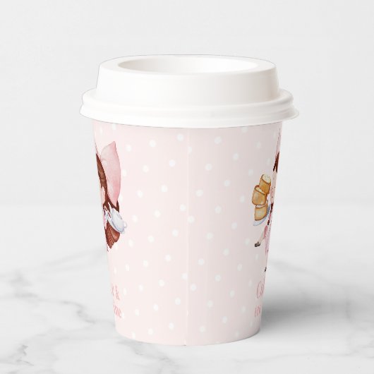 Tee und Kuchen Pappbecher (Rechts)