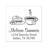 Tee- und Kuchenadresse Permastempel (Design)