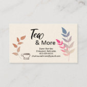 Tee und mehr visitenkarte (Vorderseite)