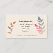 Tee und mehr visitenkarte (Rückseite)