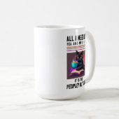 Tee und meine Bücher Kaffeetasse (VorderseiteRechts)