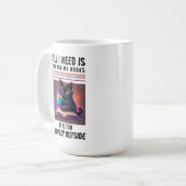 Tee und meine Bücher Kaffeetasse (Vorderseite Links)