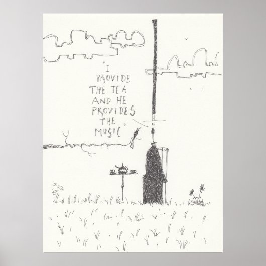 Tee- und Musikposter Poster (Vorne)