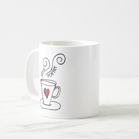 Tee und Poesie. Kaffeetasse (Vorderseite Links)