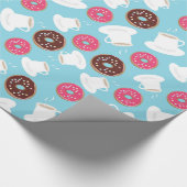 Tee und Schaumgummiringe Geschenkpapier (Ecke)